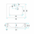 Fali Mosdó REA Aresa Belt White 70 11