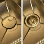 Multifunkciós 10 Az 1-ben Acél Mosogató REA Alonzo Brush Gold 12