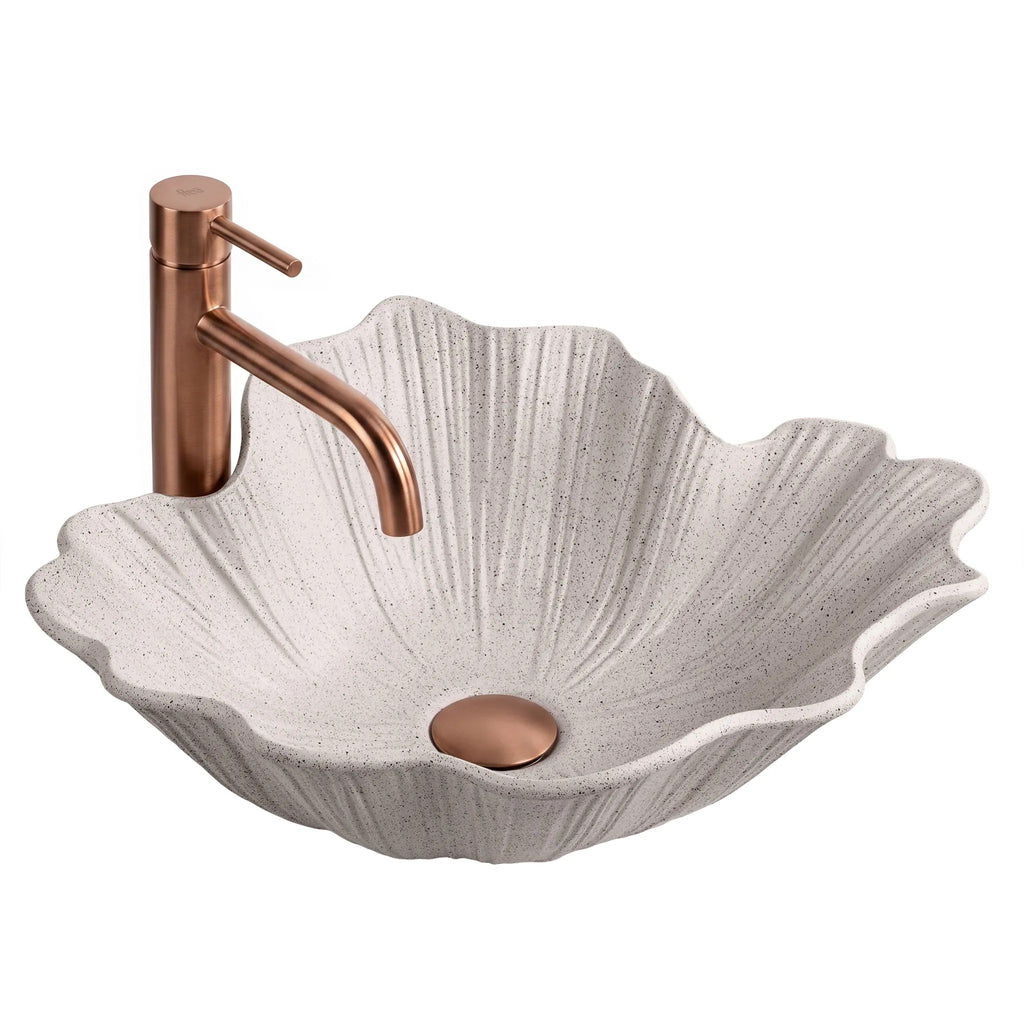 Pultos Mosdókagyló Rea Flower Beige 12
