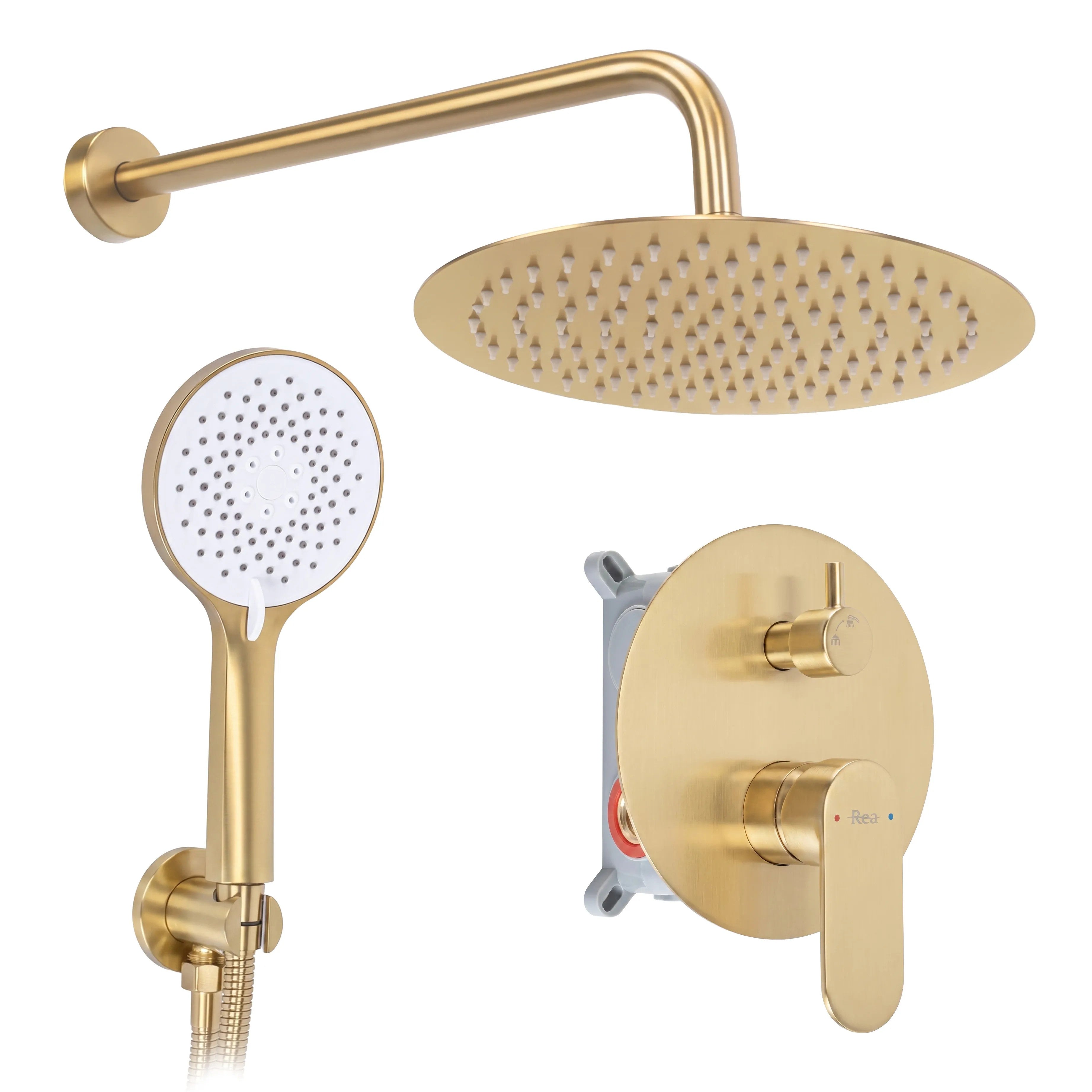 Zuhanyszett Rejtett Rea Drop Brush Gold + BOX 12