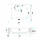 Fali Mosdó REA Aresa Cold Jade 80 12