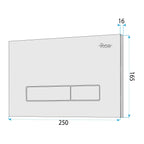 Beépíthető WC Tartókeret Szett Slim 024N HD Chrome Nyomólappal 12