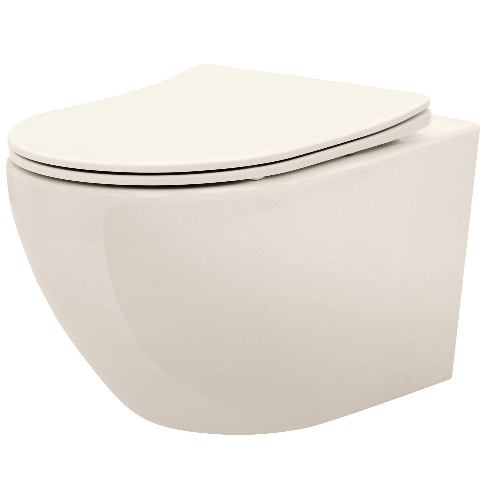 Felfüggesztett Wc-csésze Rea Carlo Mini Rimless Ecru 1
