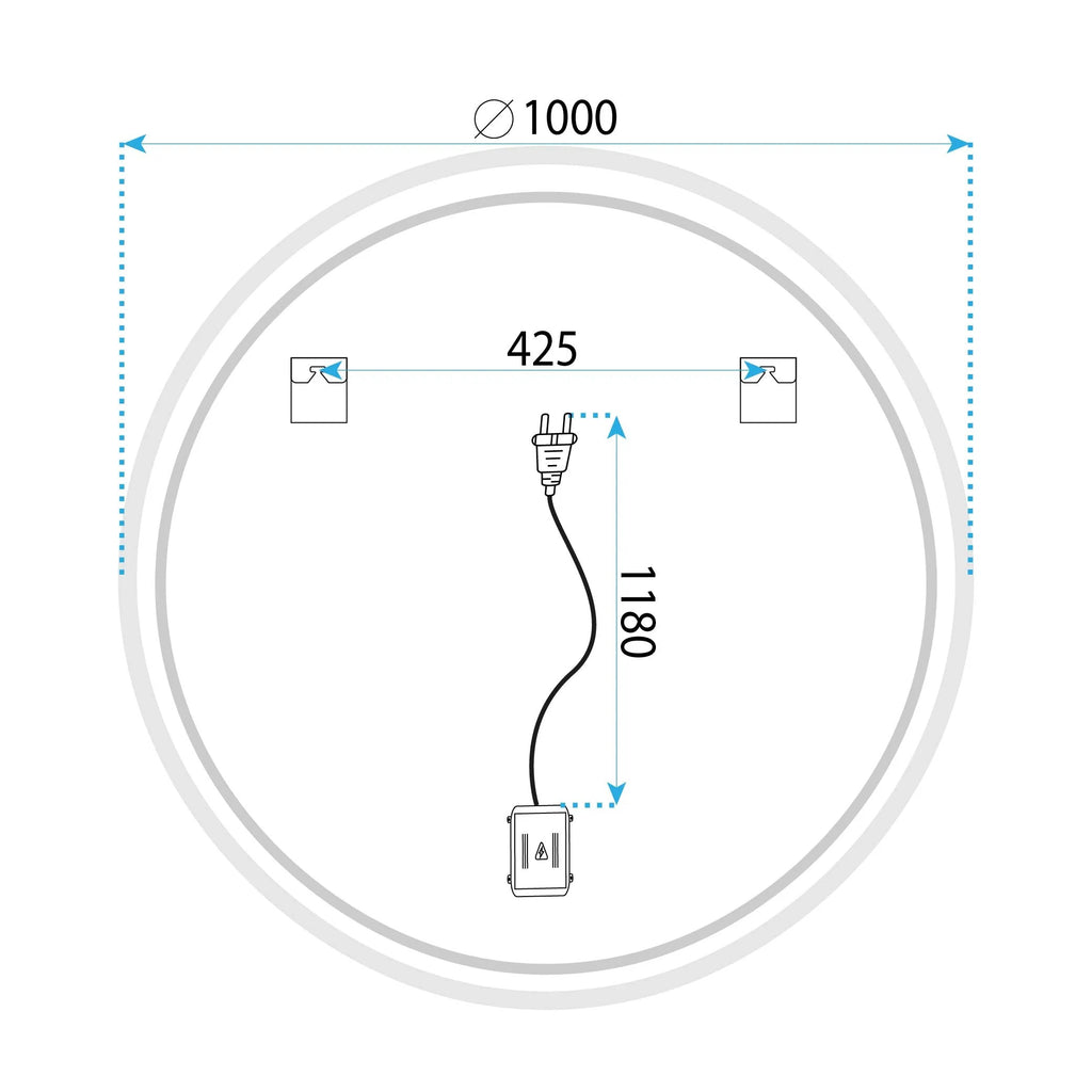 LED Tükör 100cm FFJ100 13