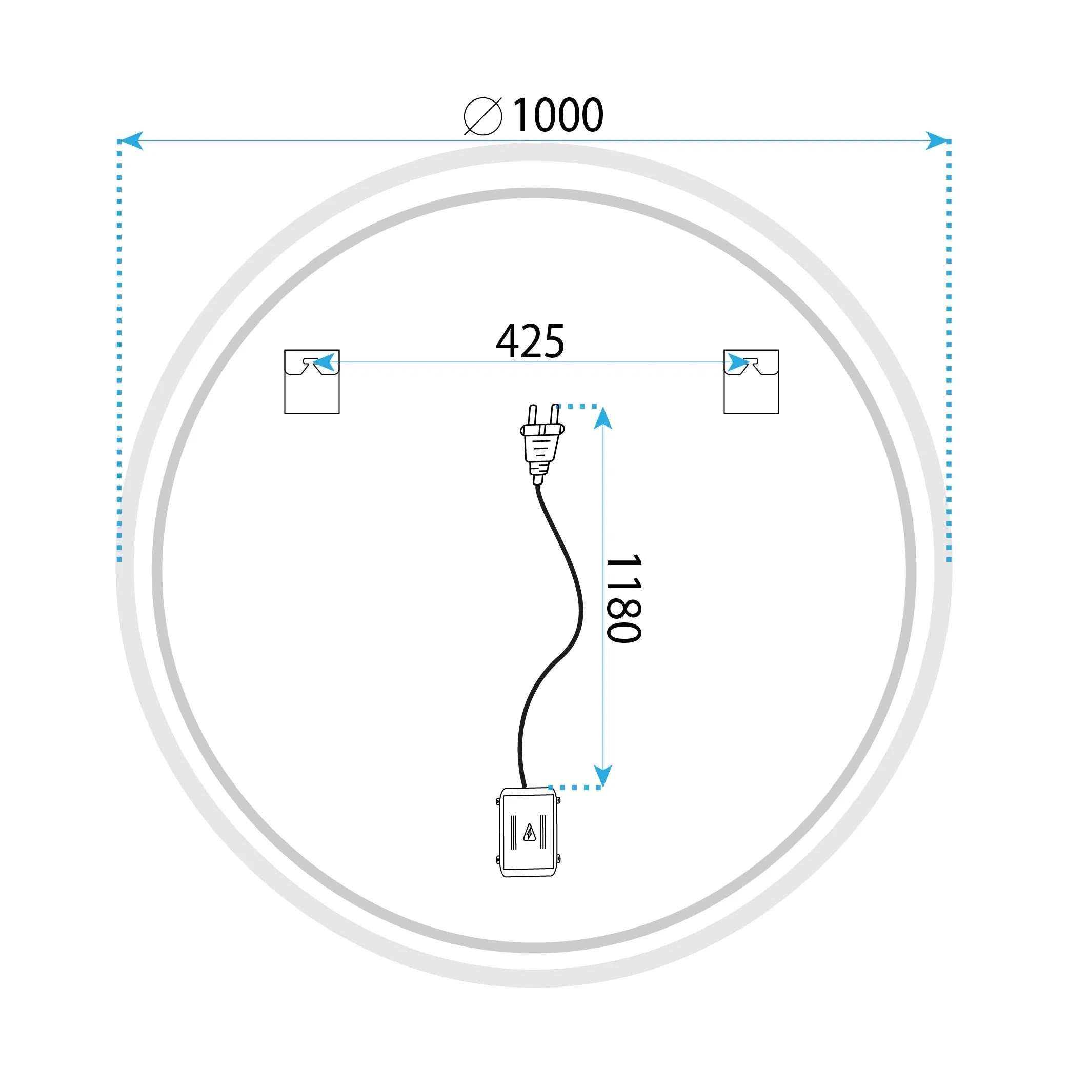 LED Tükör 100cm FFJ100 13