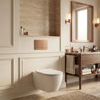 Beépíthető WC Tartókeret Szett Slim 024N T Brush Copper Nyomólappal 13