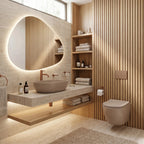 Focus Fali WC Csésze Szett + Pultra Szerelhető Mosdó Rea Focus Taupe 13