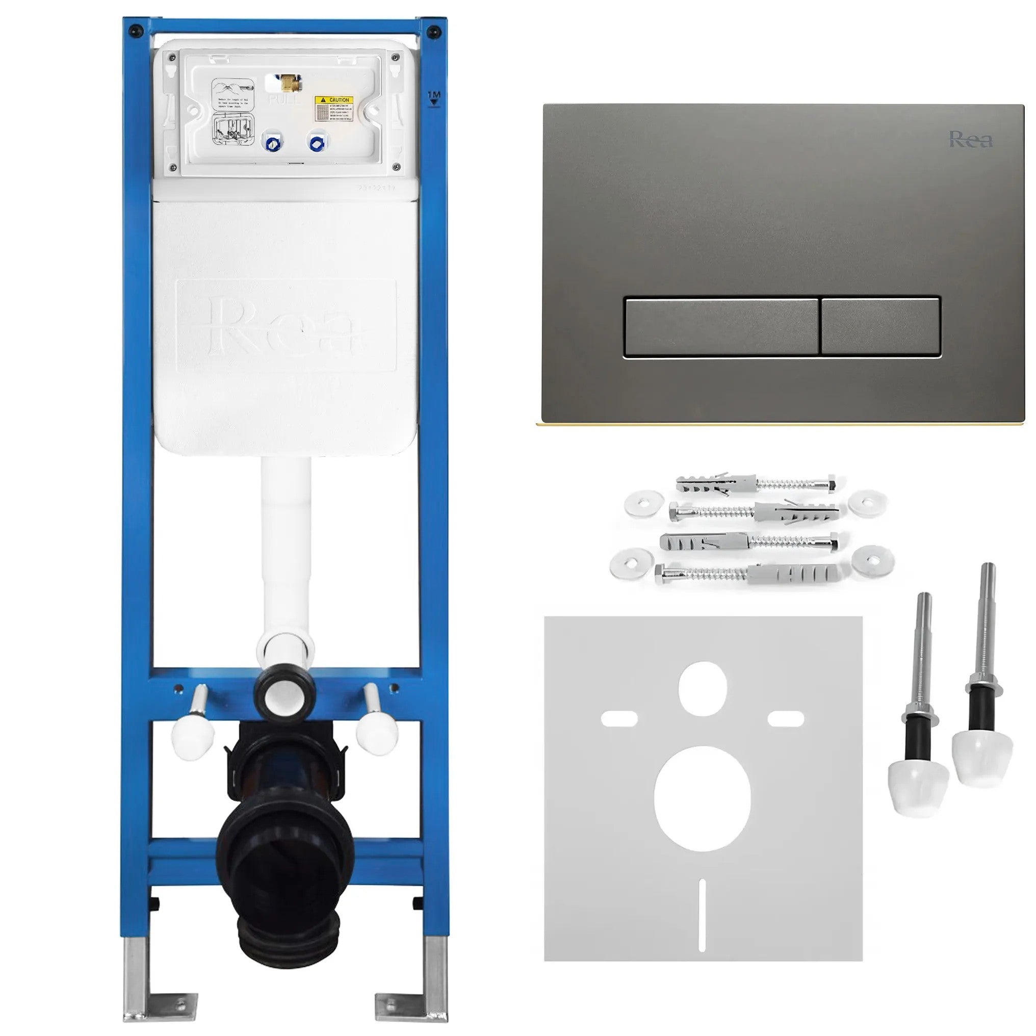 Beépíthető WC Tartókeret Szett Slim 024N HD Titan Nyomólappal 13