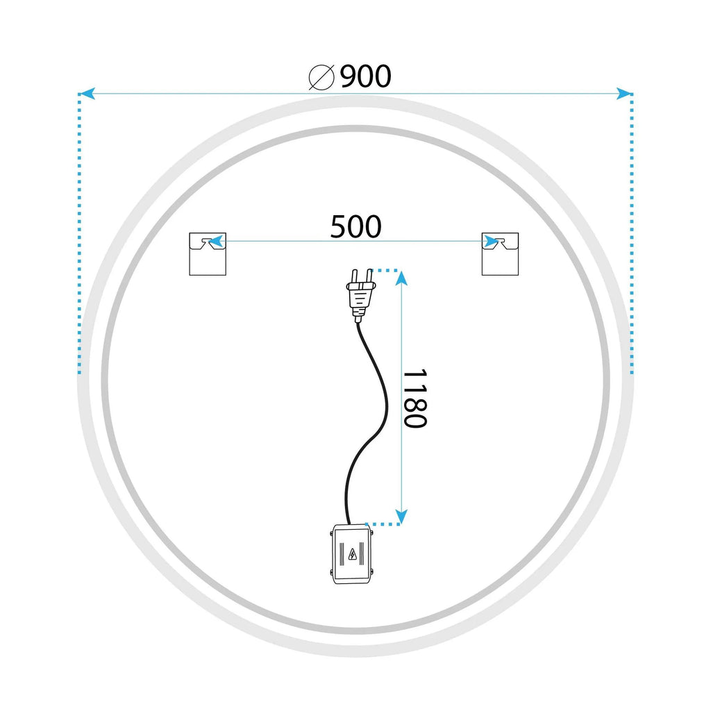LED Tükör SOFT 90 13