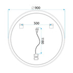 LED Tükör SOFT 90 13