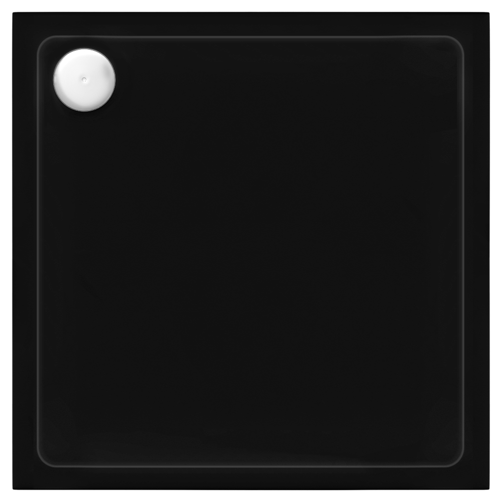Akril Zuhanytálca Rea Savoy Black 90x90 2