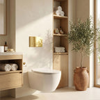 Beépíthető WC Tartókeret Szett Slim 024N HD Gold Nyomólappal 14