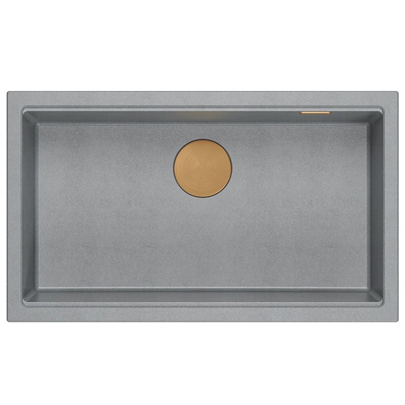 Gránit Mosogató Logan 110 Grey Metallic Acél 6