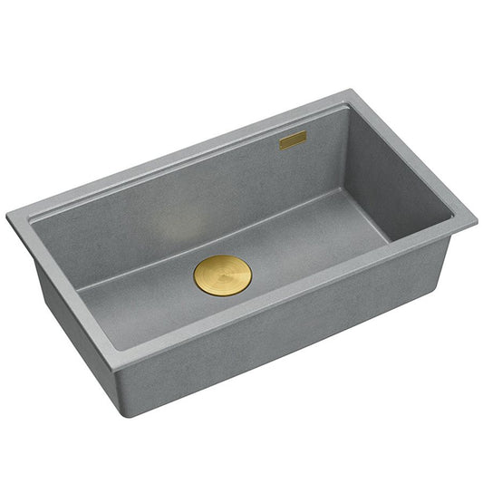 Gránit Mosogató Logan 110 Grey Metallic Acél 1