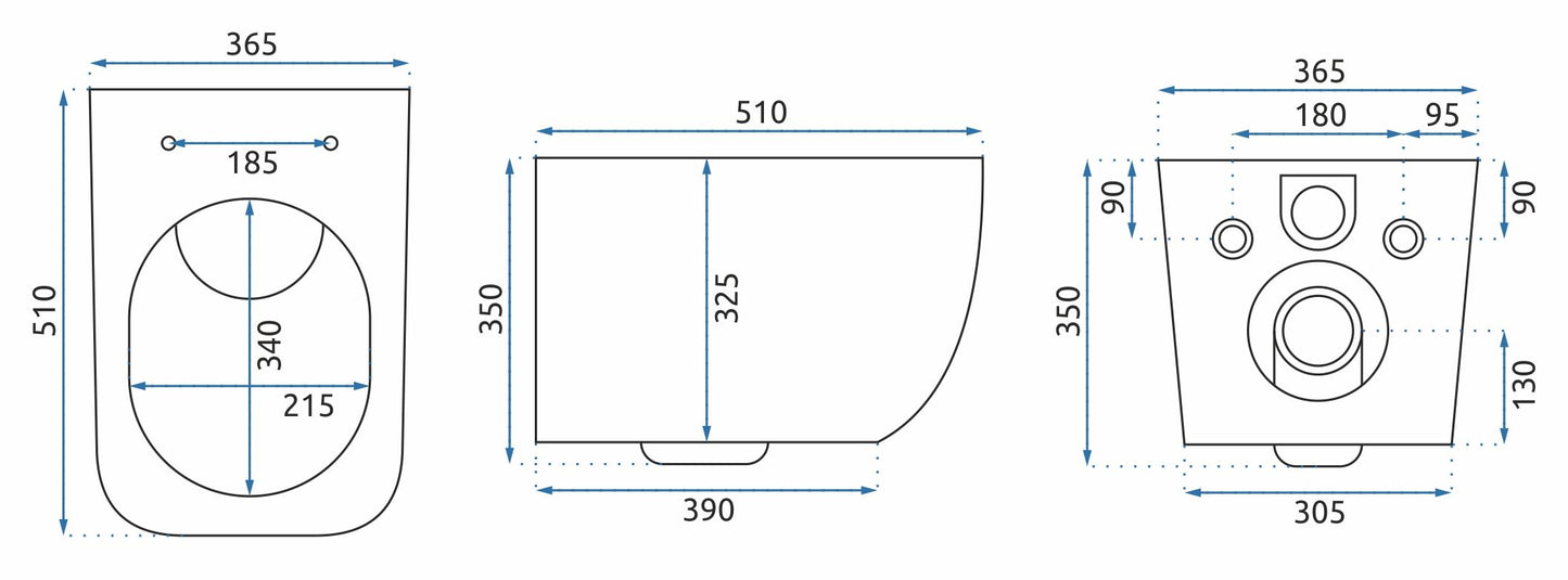 Wc Csésze Rea Martin Slim Rimless Duroplast 10