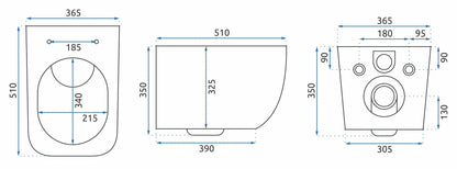 Wc Csésze Rea Martin Slim Rimless Duroplast 10