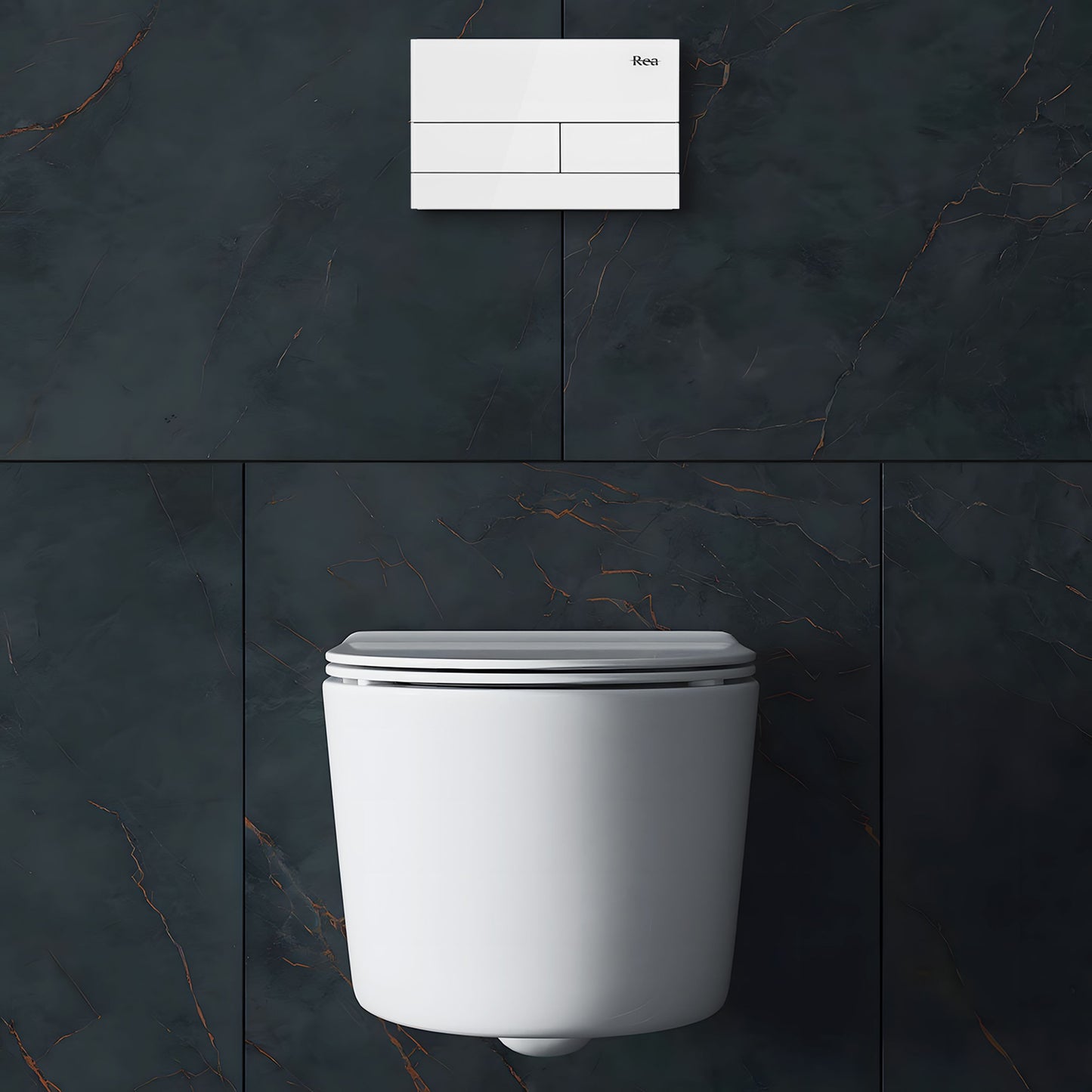 Falba Építhető Wc Tartály K011a-q T White Glass 2
