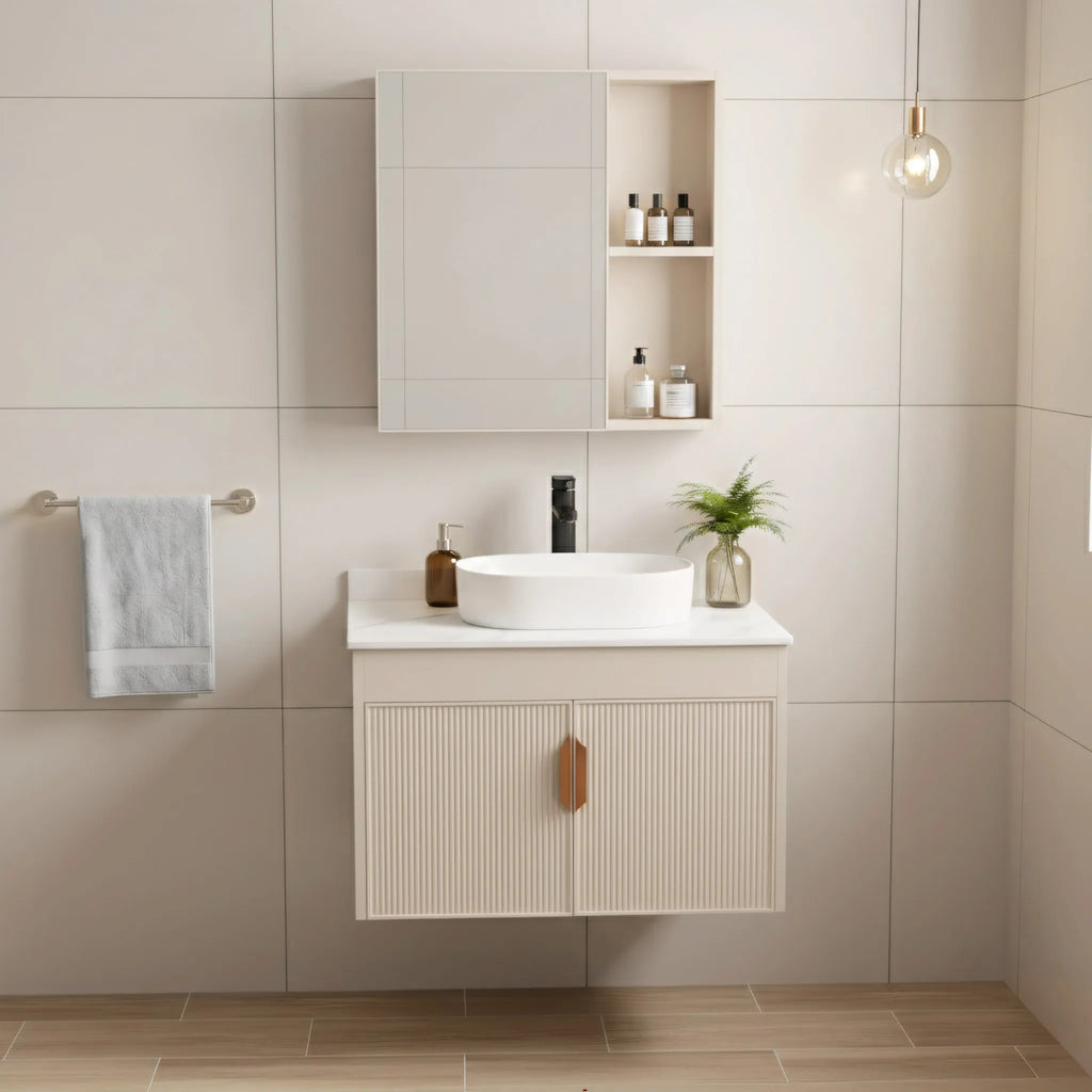 Fürdőszobabútor Szett Pulttal Modo 60cm Beige 1
