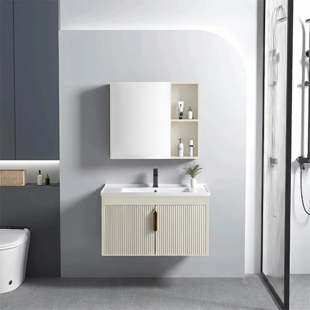 Fürdőszobabútor Szett Astor Mosdóval 60 Cm Beige 1