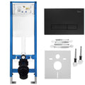 Beépíthető WC Tartókeret Szett Slim 024N HD Black Nyomólappal 1
