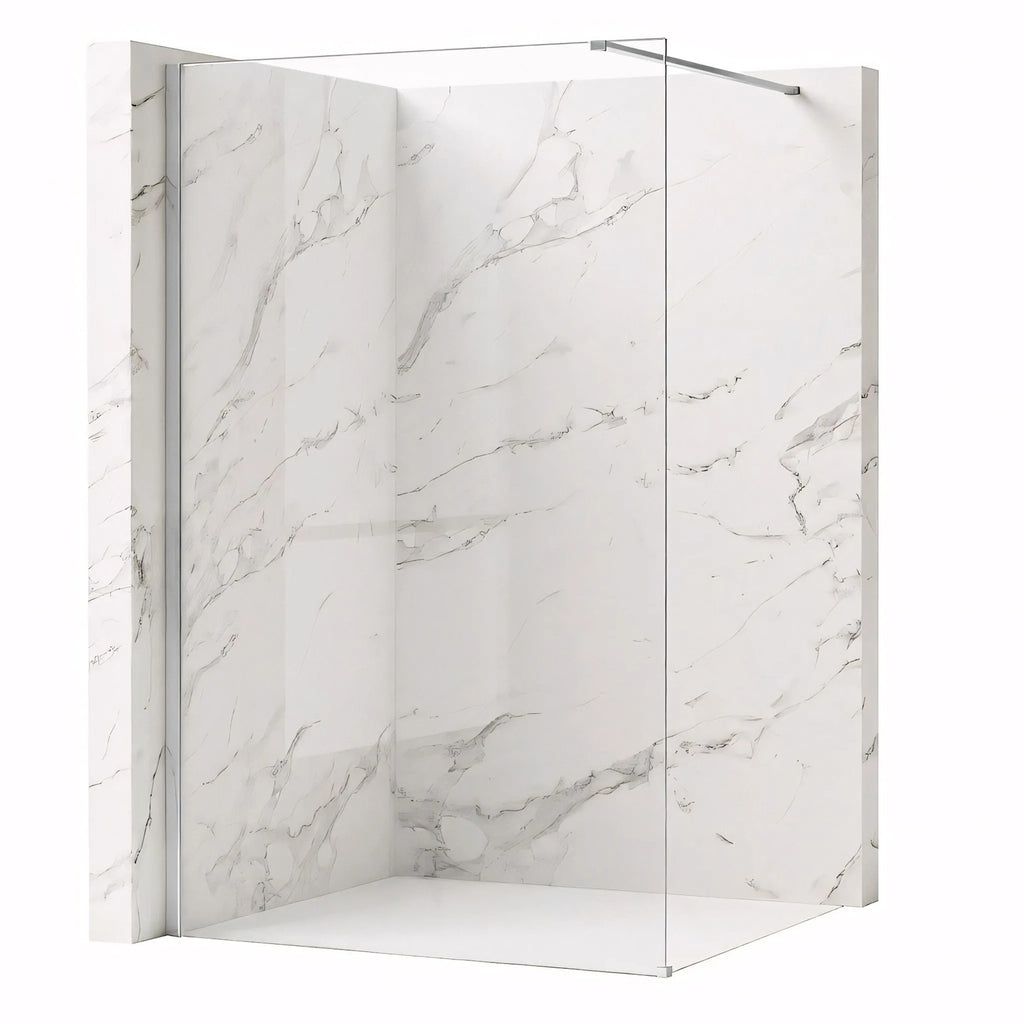 Zuhanyfal Rea Flexi Transparent / Chrome 70 1