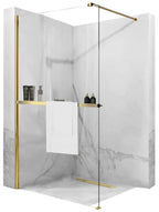 Zuhanyfal Rea Aero Gold N 110 Walk In + EVO 1