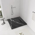 Zuhanytálca Bazalt CARRARA BLACK 90x90 1