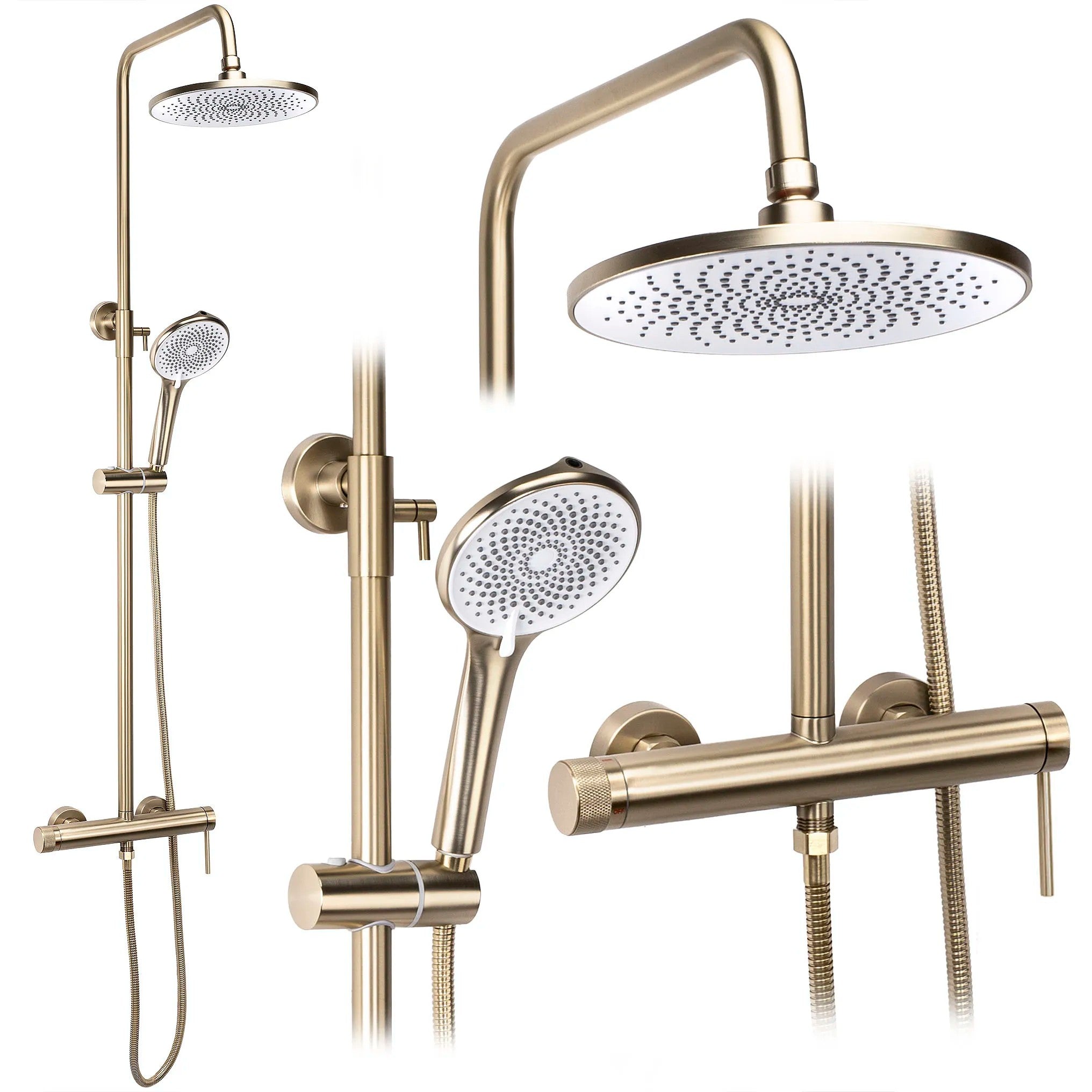 Zuhanyszett Rea Foss Clif Brush Gold 1