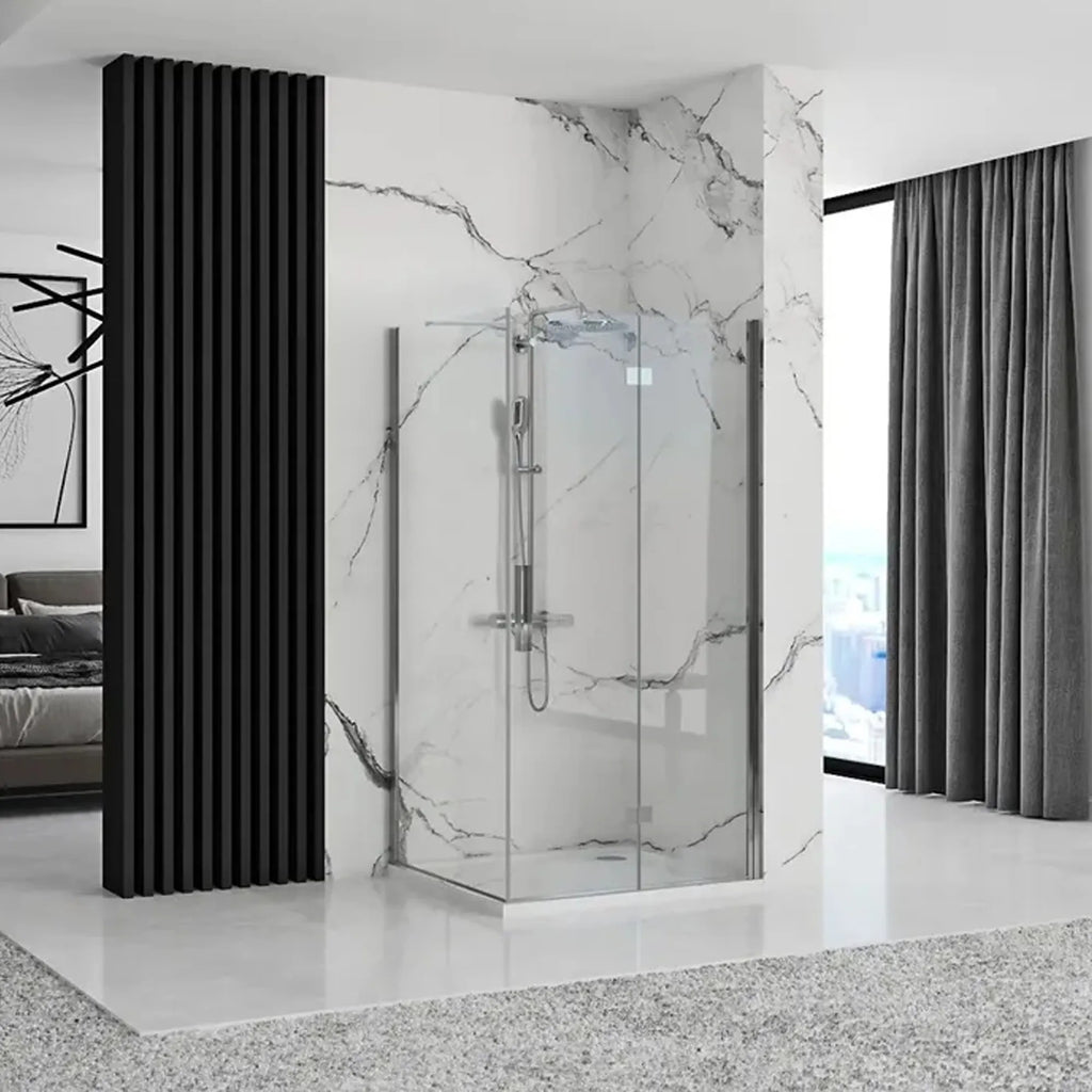 Zuhanykabin Rea Molier Chrom 90x90 1