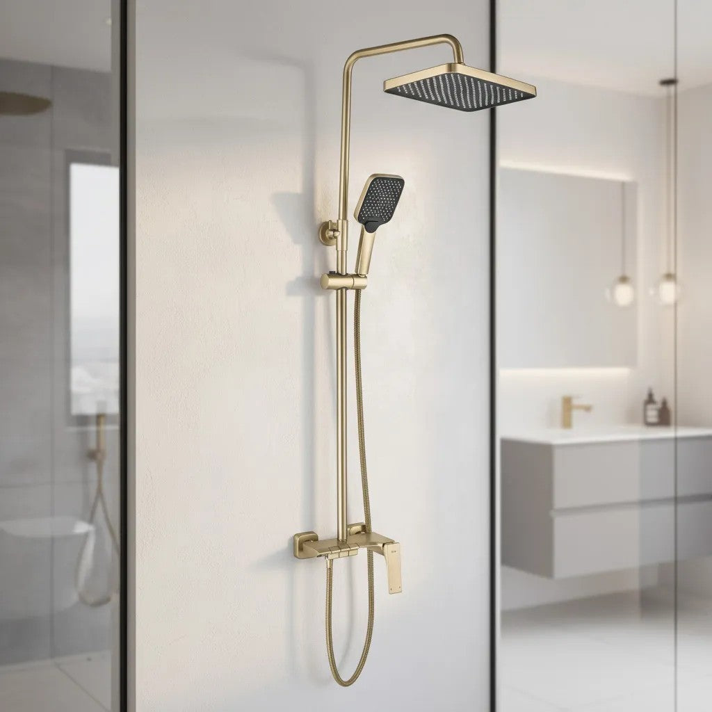 Zuhanyszett PREMIUM REA JOE Brush Gold 1