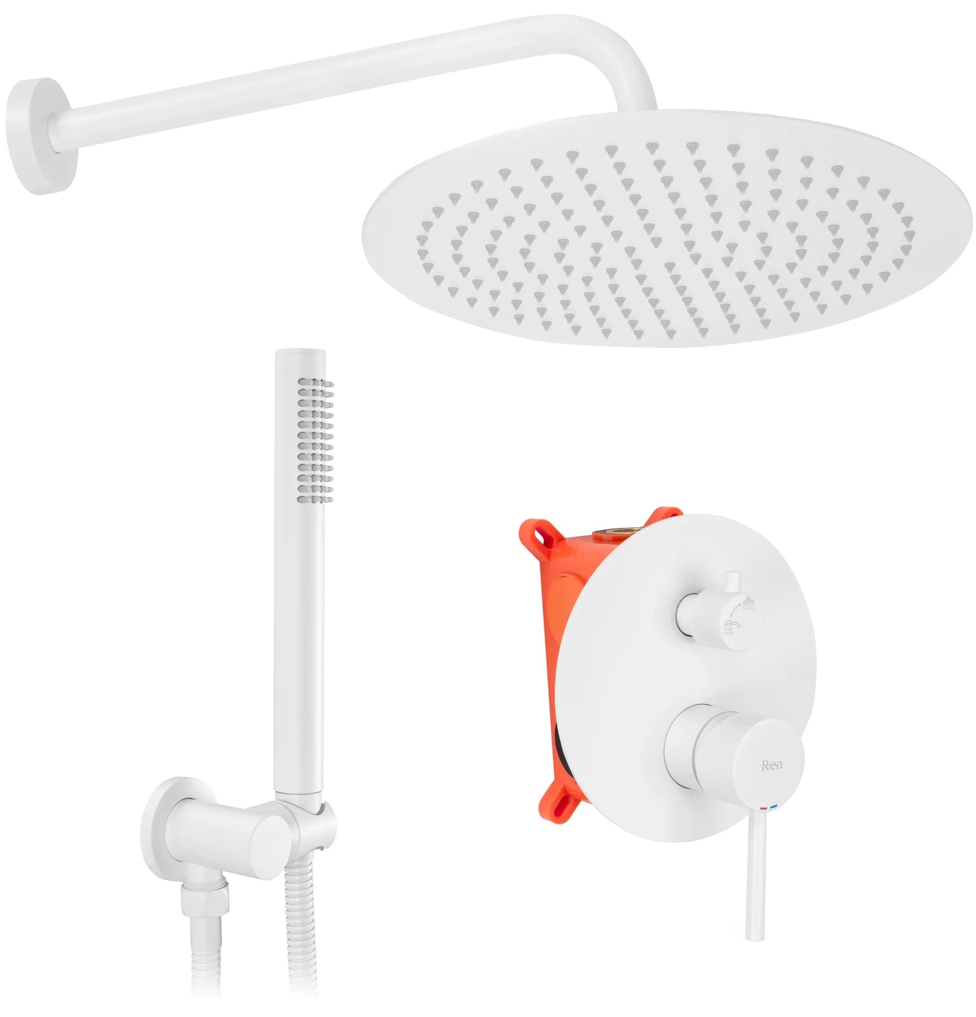 Zuhanyszett Rejtett REA Lungo White + Box 1