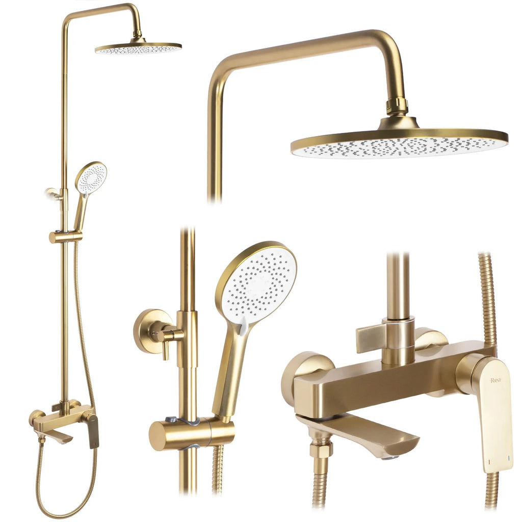 Zuhanyszett REA AVALON GOLD BRUSH 1