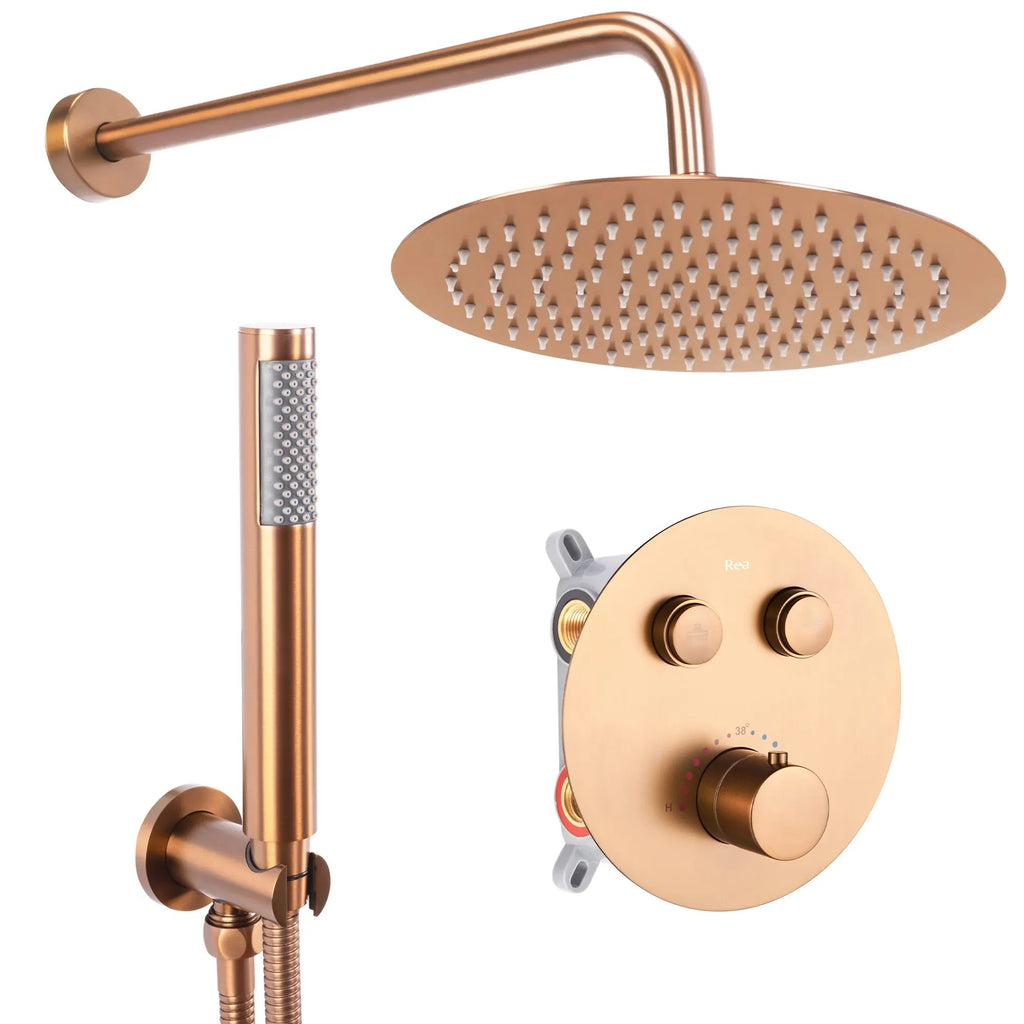 Rejtett Zuhanyszett Rea LUNGO COPPER BRUSH BOX 1