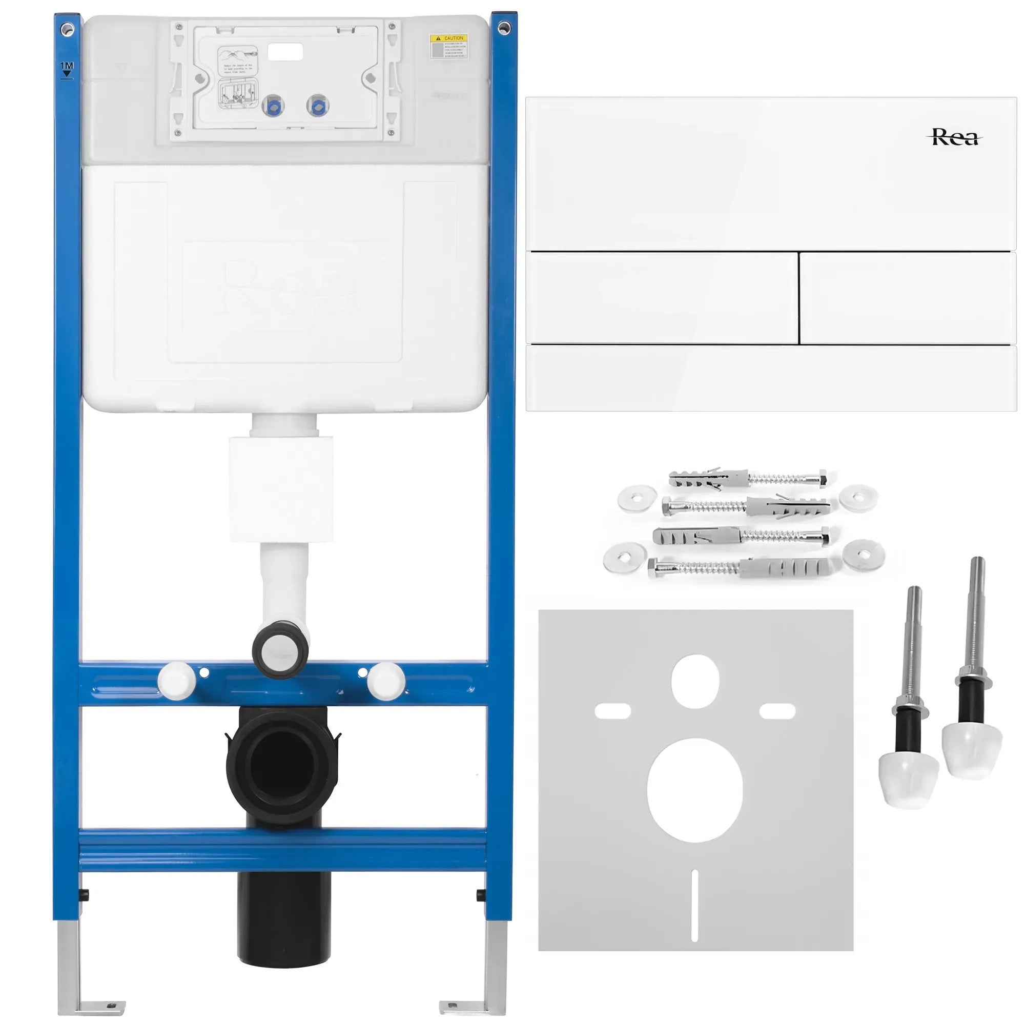 Falba Építhető Wc Tartály K011A-Q T White Glass 1