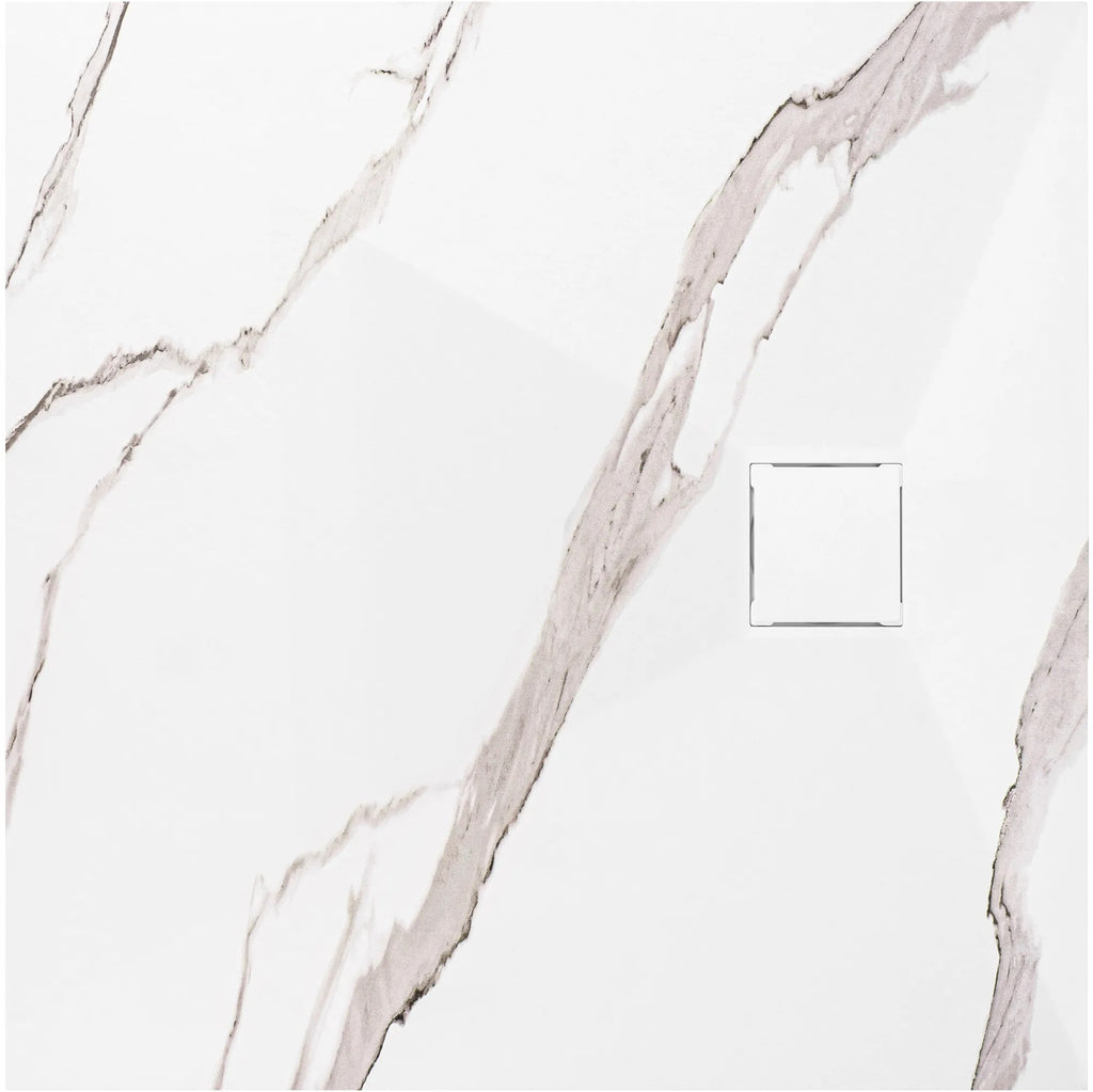 Zuhanytálca Magnum CARRARA WHITE 90x90 1