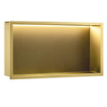 Süllyesztett Fürdőszobai Polc LED 30x60 Brush Gold 1