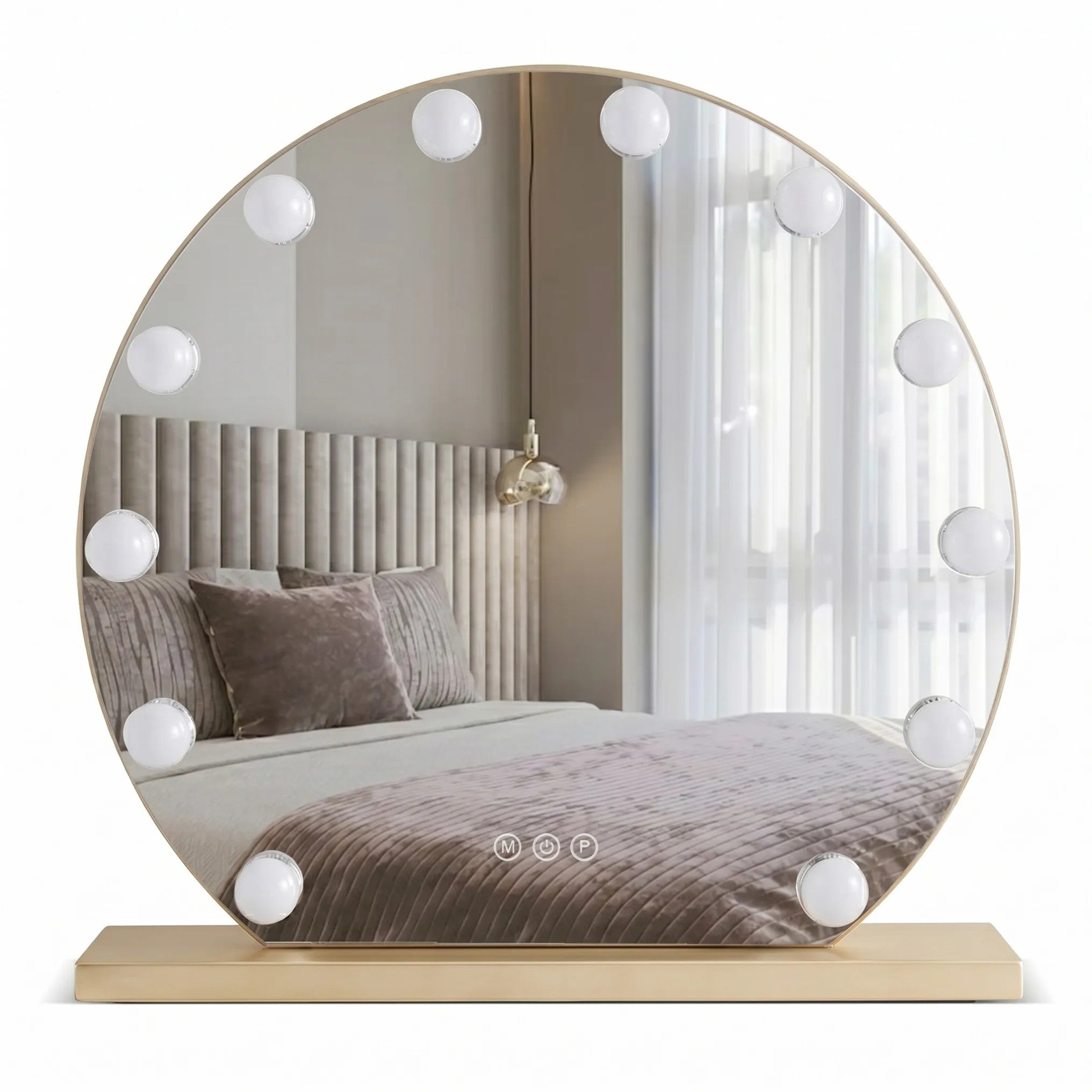 LED Tükör HOLLYWOOD L. Gold 50 Cm 1