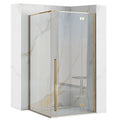 Zuhanykabin Fargo 100x80 Gold Fehér Savoy Zuhanytálcával 1