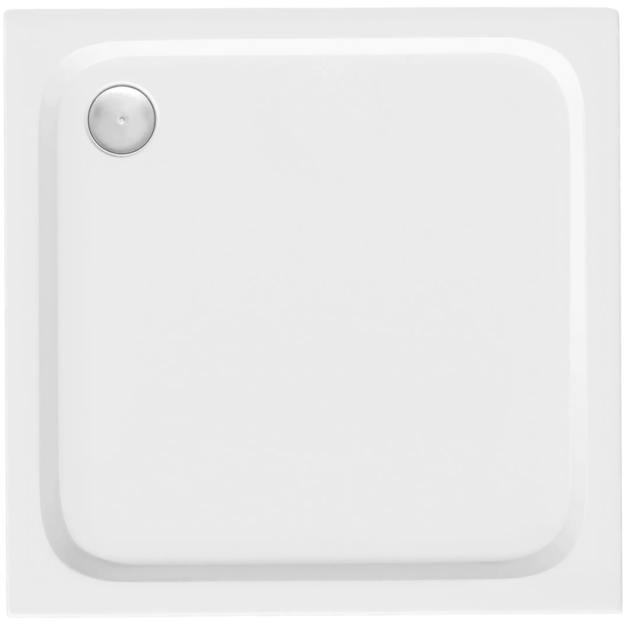 Zuhanytálca Rea Belmond White 80x80 Króm Fedél 1