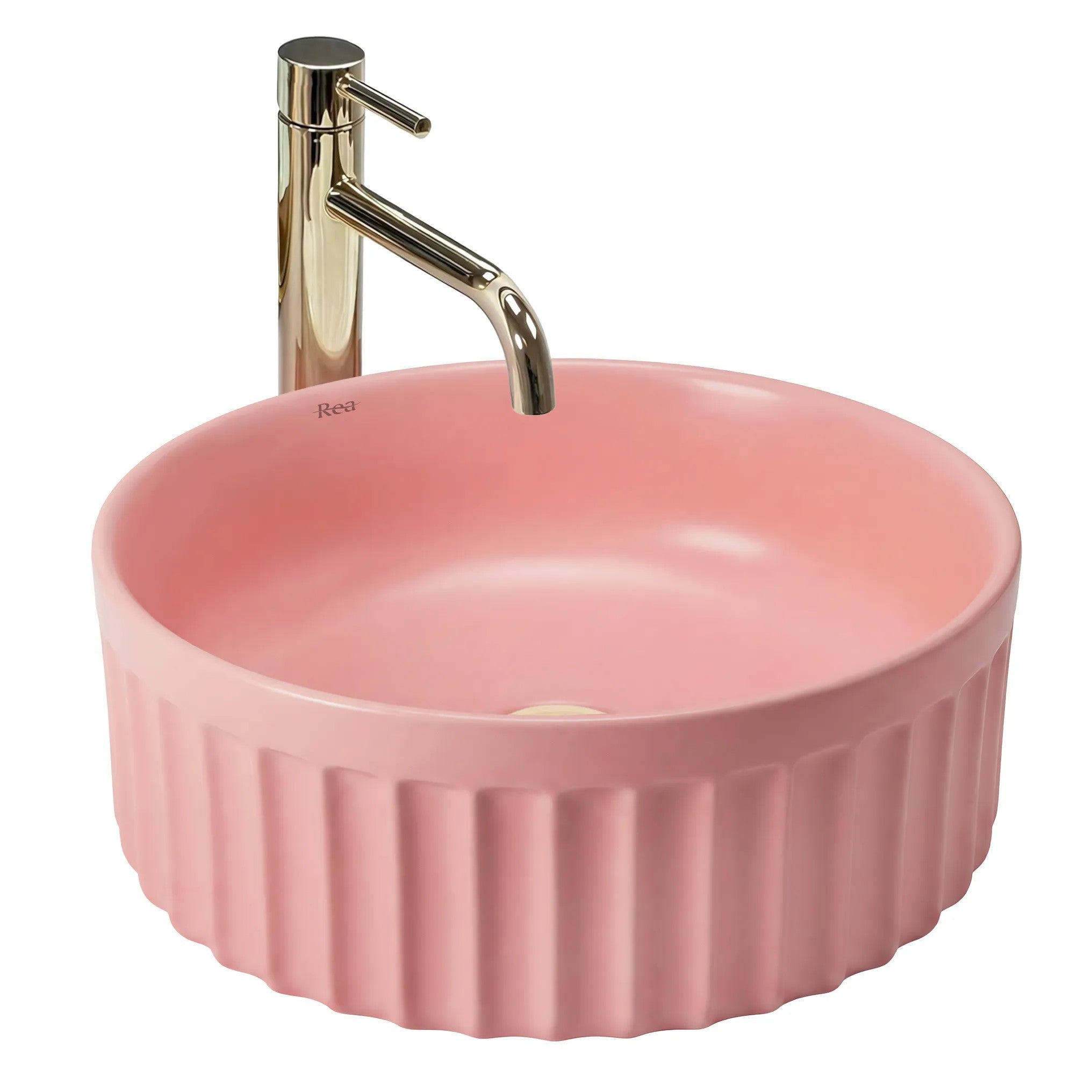Pultos Mosdókagyló DUO Sweet Pink Matt 1
