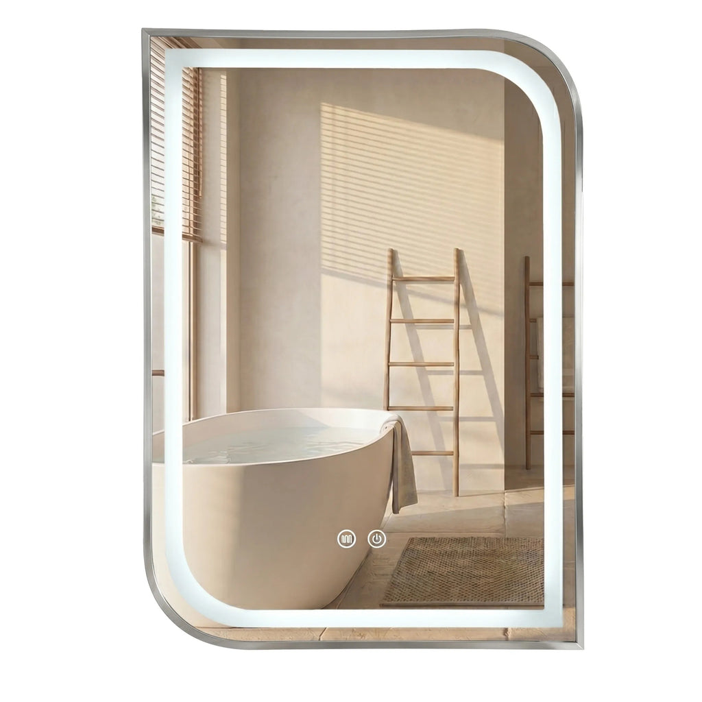 LED Tükör ZONE 70x50 BRUSH NICKEL 1