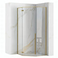 Zuhanykabin DIAMOND 100x100 BRUSH GOLD 1