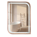 LED Tükör ZONE 70x50 BRUSH ROSE GOLD 1