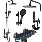 Zuhanyszett REA Savio Led Black 1
