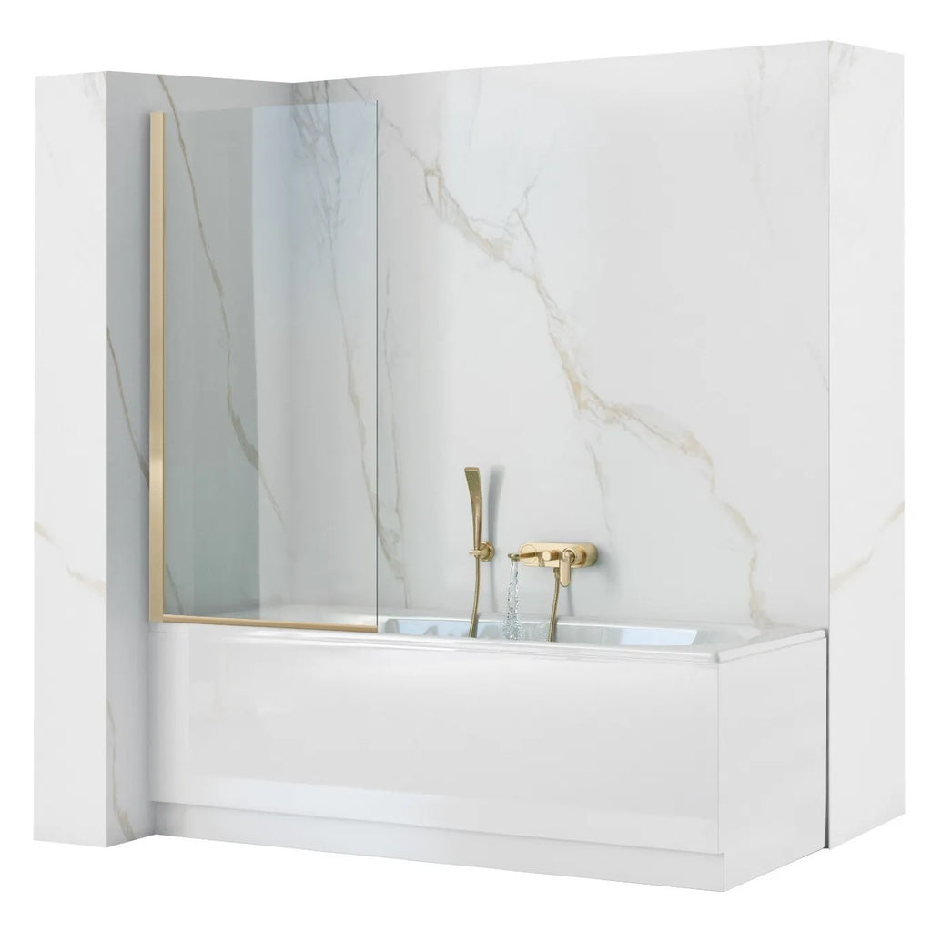 Fürdőkádparaván Rea Elegant Fix Arany 80 Cm 1