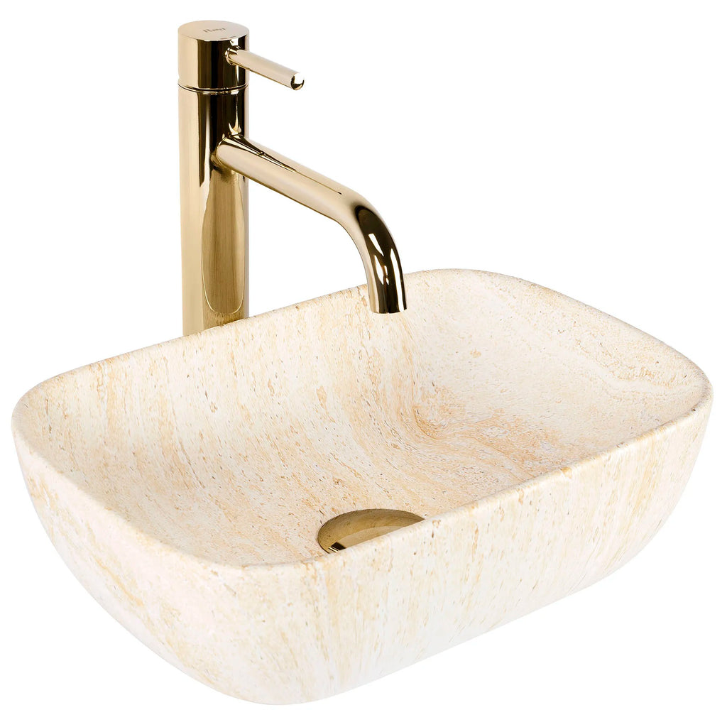 Pultos Mosdó Rea BELINDA MINI TRAVERTINE MATT 1