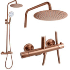 Termosztátos Zuhanyszett Drop Brush Copper 1