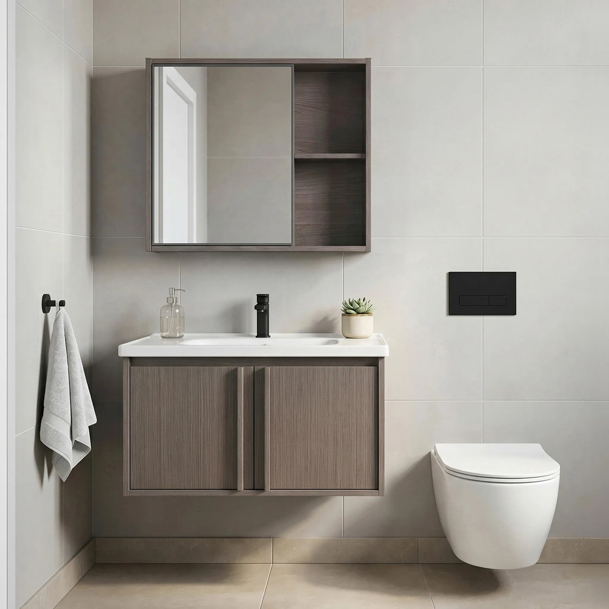 Fürdőszobabútor Szett Mosdóval Gama T25023 KJM 70CM 1