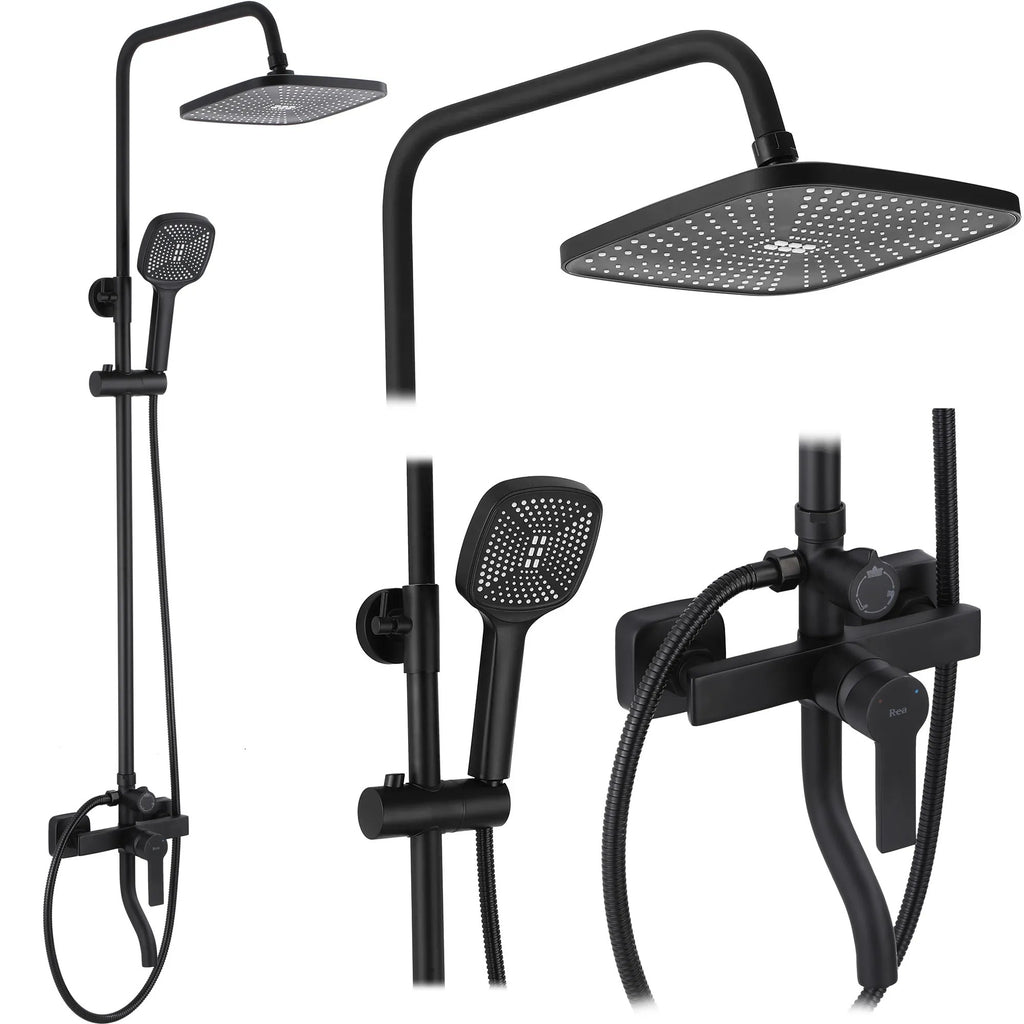 Zuhanyszett REA ARGUS BLACK MATT 1