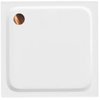 Zuhanytálca Rea Belmond White 90x90 Brush Copper 1